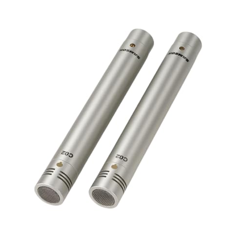 SAMSON C02 コンデンサーマイク ペア（2本セット）ケース・クリップ付 Samson C02 Pencil Condenser Microphones